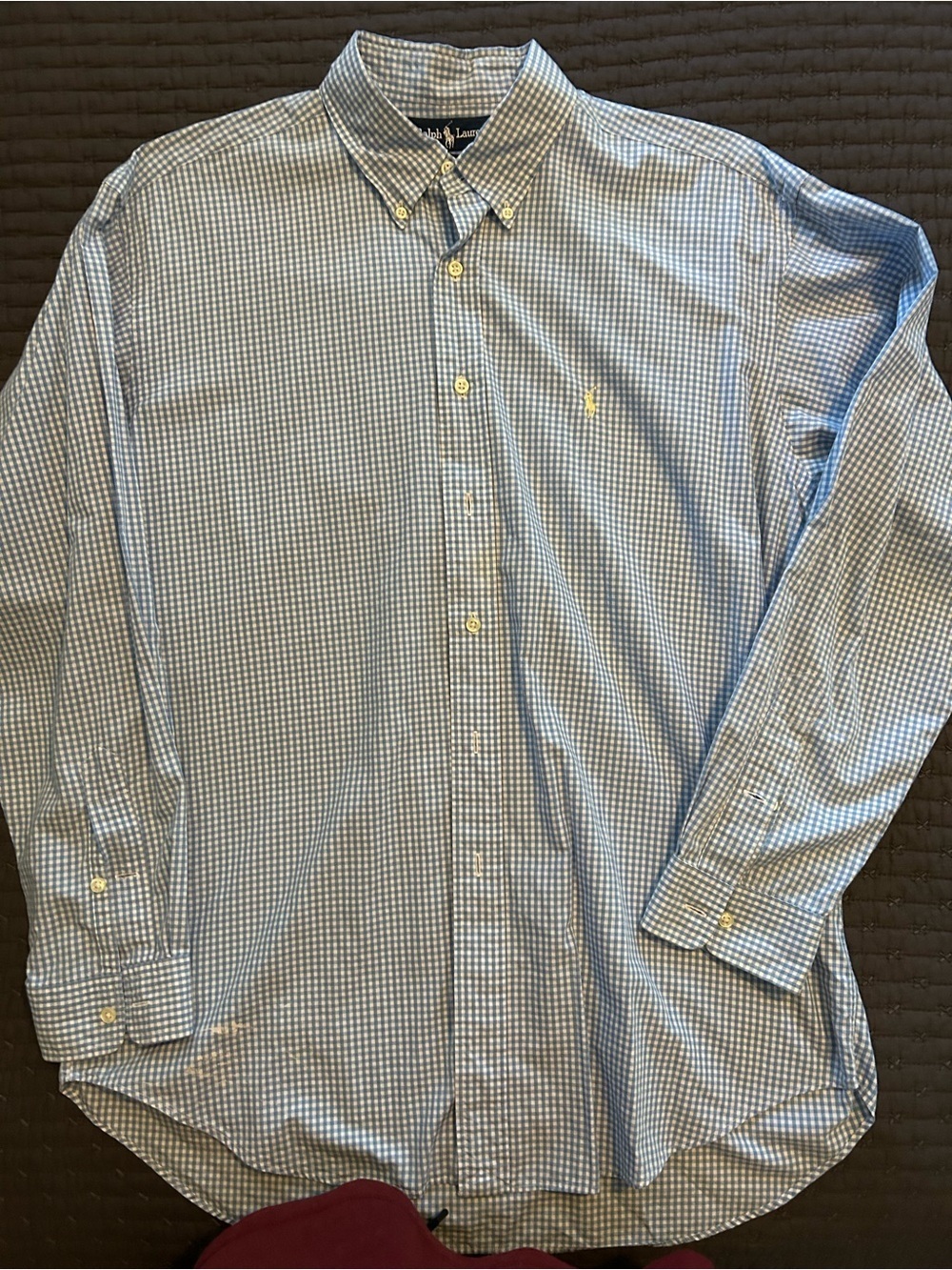 Ralph Lauren Blake Button Down Dress Shirt. Size Large